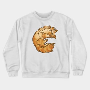 Ready to Play--Yellow Tabby Style Crewneck Sweatshirt